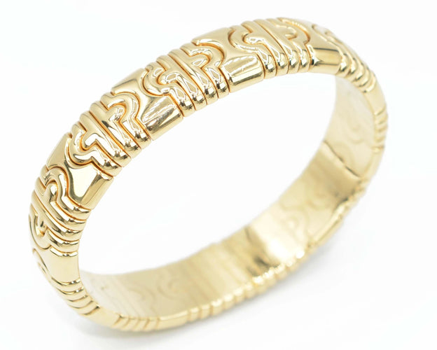 Bracelet Bracelet jonc or jaune Bvlgari collection Parentesi 58 Facettes 0