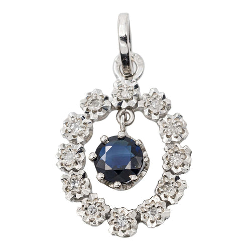 Pendentif Pendentif Or blanc Saphir 58 Facettes 2275411CN