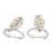 Boucles d'oreilles Boucles d'oreilles Créoles Or blanc Citrine 58 Facettes 2397517CN