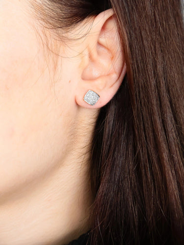 Boucles d'oreilles Or Jaune / Diamants CLOUS D'OREILLES OR & DIAMANTS 58 Facettes BO/220017