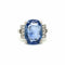 Bague Bague Art Déco Platine Diamant Saphir 58 Facettes