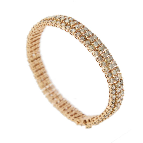 Bracelet Bracelet 3 lignes diamants 58 Facettes 31250