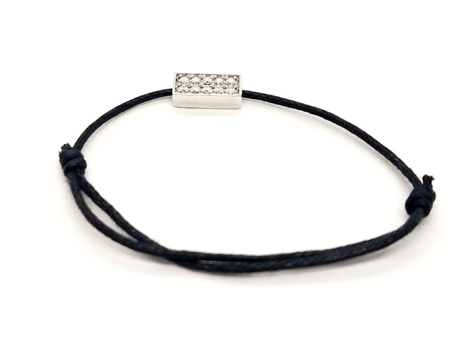Bracelet Bracelet Cordon Or blanc Diamant 58 Facettes 578827RV