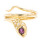 Bague 53 Bague Serpent Or jaune Rubis 58 Facettes 2210171CN