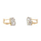 Boucles d'oreilles Boucles d'oreilles Dormeuses Or jaune Diamant 58 Facettes 2569094CN