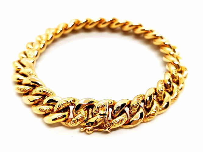 Bracelet Bracelet Maille gourmette Or jaune 58 Facettes 1751325CN
