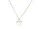 Collier collier POIRAY coeur entrelace mm chaine forcat or blanc 18k 58 Facettes 258177