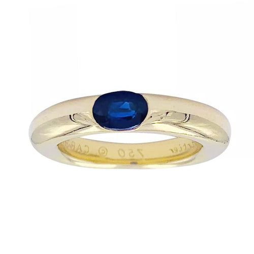 Bague 50 Bague Cartier, "Ellipse", or jaune, saphir. 58 Facettes 32225