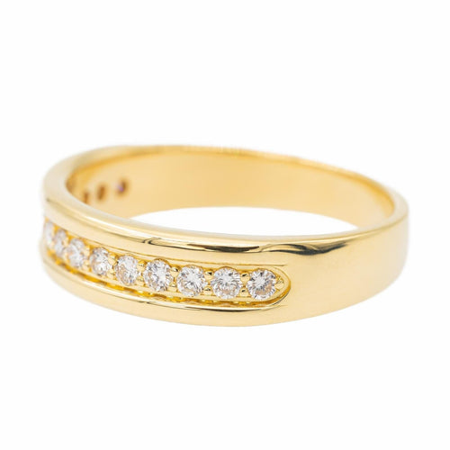 Bague 56 Bague Demi alliance Or jaune Diamant 58 Facettes 2473869CN