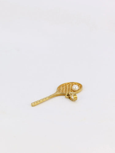 Pendentif Pendentif vintage raquette de tennis perle 58 Facettes 893