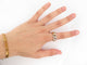 Bague 58 vintage bague POMELLATO gourmette or blanc et jaune 18k et diamants 58 Facettes 253587