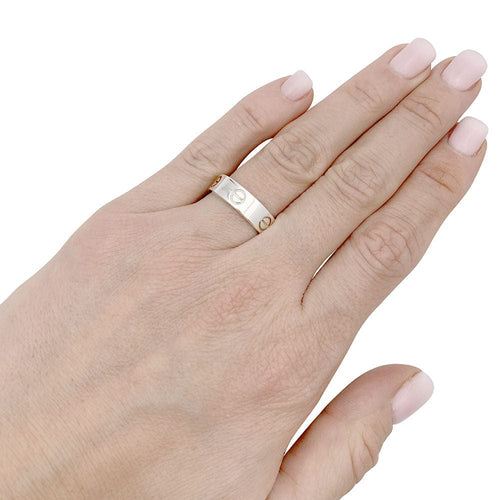 Bague 54 Bague Cartier, "Love", or blanc. 58 Facettes 33312