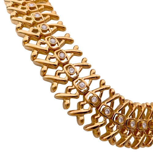 Collier Collier Lalaounis, or jaune, diamants. 58 Facettes 32236