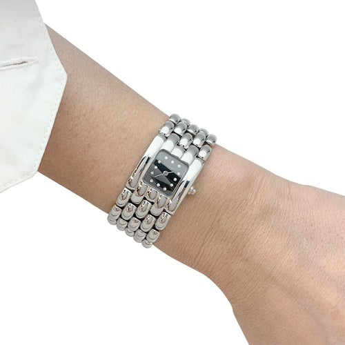 Montre Montre Chaumet, "Khésis", en acier, diamants. 58 Facettes 32040