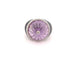 Bague 48 bague dome pierre amethyste en or blanc 18k 13gr t48 sertie de 50 diamants 58 Facettes 253465