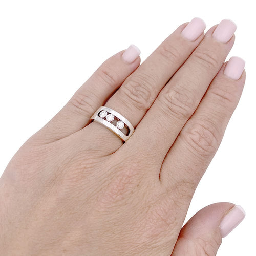 Bague 57 Bague Messika, "Move Joaillerie PM", or blanc, diamants. 58 Facettes 33362