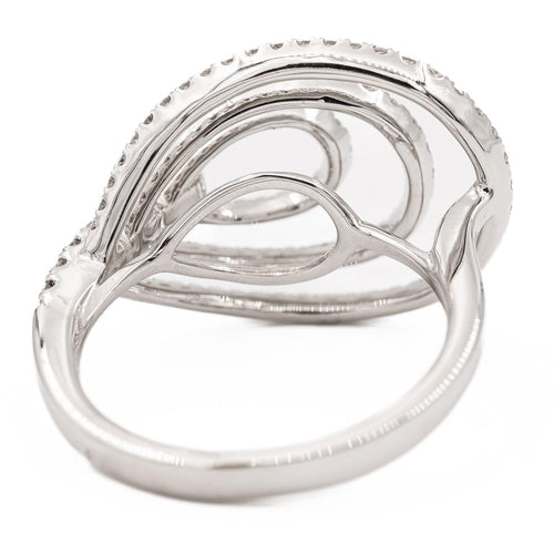 Bague 53 Djula Bague Or blanc Diamant 58 Facettes 577834CN