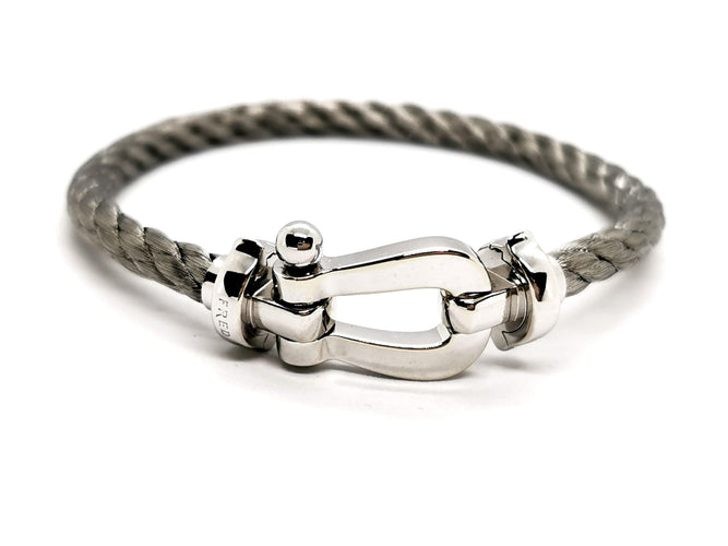 Bracelet Fred Bracelet Câble Force 10 Or blanc 58 Facettes 1528709CN