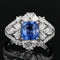 Bague 53 Bague saphir et diamants dôme 58 Facettes 22-234