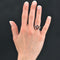 Bague 57 Bague ancienne bandeau rubis diamants 58 Facettes 22-211