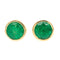 Boucles d'oreilles Boucles d'oreilles Puces Or jaune Emeraude 58 Facettes 2303220CN