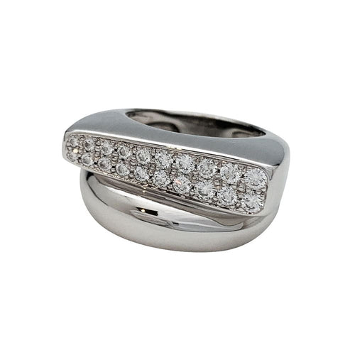 Bague 53 Bague Fred, "Success", en or blanc et diamants. 58 Facettes 31071