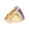 Bague 53 Bague Tank en or rose, améthyste, diamants. 58 Facettes 31369