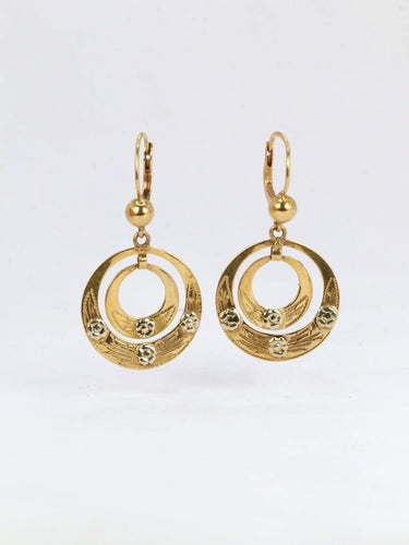 Boucles d'oreilles Dormeuses Or jaune 58 Facettes J276