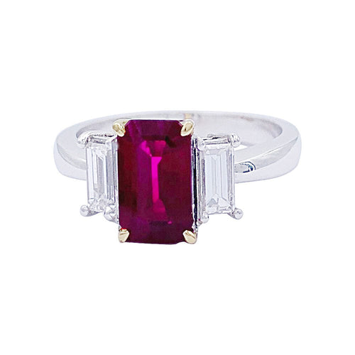 Bague 53 Bague deux ors, rubis et diamants. 58 Facettes 32369