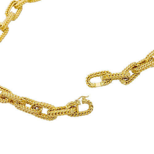 Collier Collier or jaune, maille marine. 58 Facettes 32842