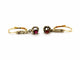 Boucles d'oreilles Boucles d'oreilles Dormeuses Or jaune Rubis 58 Facettes 1265915CD