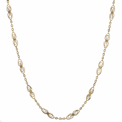 Collier Chaine ancienne en or ajourée 58 Facettes CVCH13