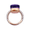 Bague 51 Bague Pomellato, "Nudo", améthyste, diamants, deux ors. 58 Facettes 33420