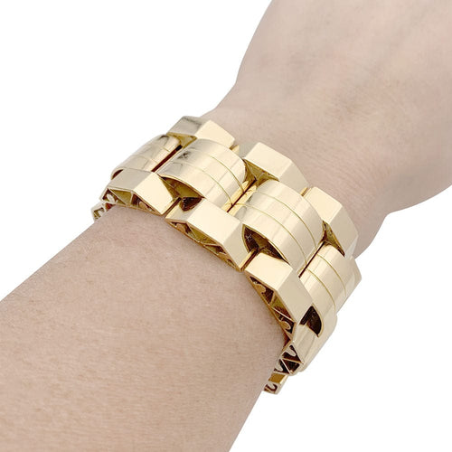 Bracelet Bracelet Tank or rose et or jaune. 58 Facettes 33344