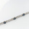 Bracelet Bracelet or blanc, diamants et saphirs 58 Facettes 25534