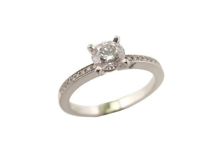 Bague 50 bague solitaire CHOPARD 829074-9006 for ever t50 en platine diamants 0.5ct 58 Facettes 250047