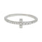 Bague 49 Bague Tiffany&Co. "Wire Tiffany T", or blanc et diamants. 58 Facettes 31185