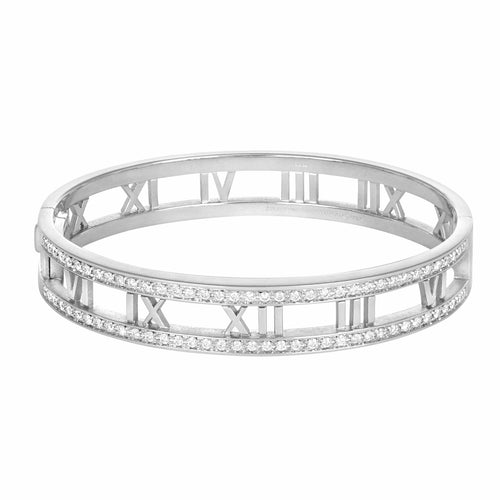 Bracelet Bracelet Tiffany & Co. Atlas Or Blanc et Diamants 58 Facettes 62800068