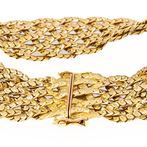 Bracelet Bracelet Maille tressée Or jaune 58 Facettes 2277588CN