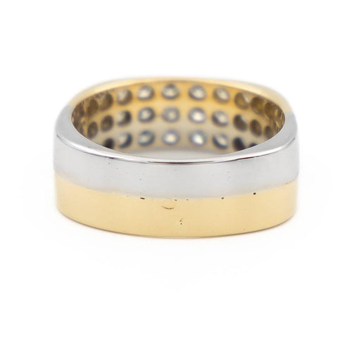 Bague 54 Bague Alliance Or blanc Diamant 58 Facettes 1850841CN