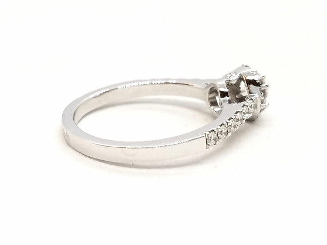 Bague 53 Bague Solitaire Or blanc Diamant 58 Facettes 578819RV