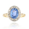 Bague 54 Bague ancienne saphir et diamants 58 Facettes 22-171
