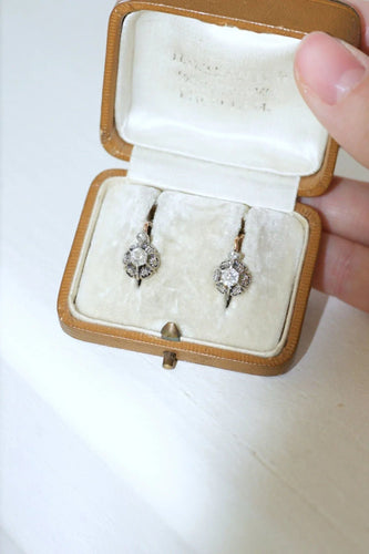 Boucles d'oreilles Boucles d'oreilles dormeuses diamants 0,50 Ct 58 Facettes