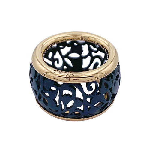 Bague 54 Bague Pomellato, "Arabesque", or rose, titane. 58 Facettes 32313