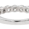 Bague 46 Bague Demi alliance Or blanc Diamant 58 Facettes 2107266CN