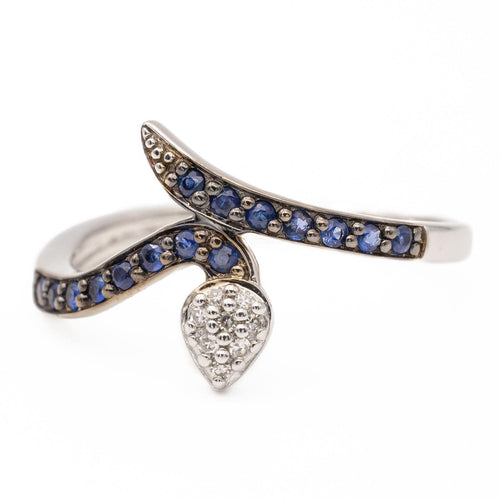 Bague 50 Bague Or blanc Saphir 58 Facettes 2303525CN