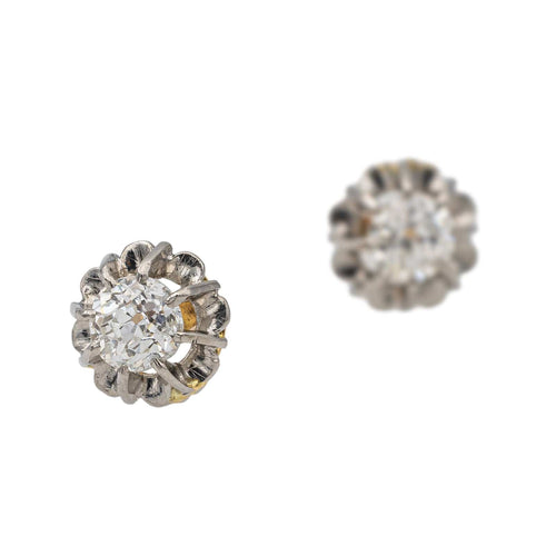 Boucles d'oreilles Boucles d'oreilles Puces Or jaune Diamant 58 Facettes 2746540CN