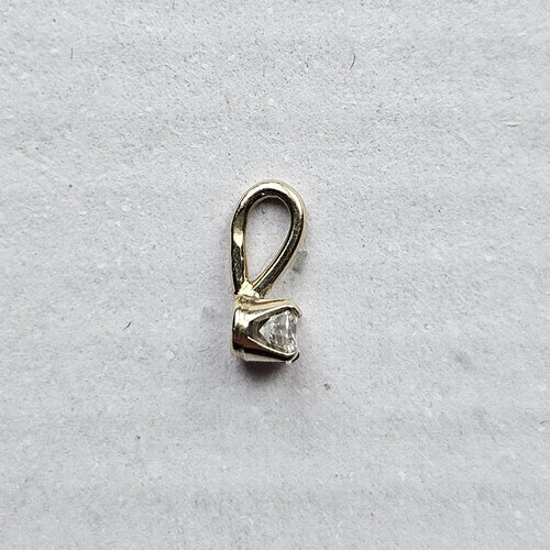 Pendentif Pendentif solitaire Or jaune Diamant 58 Facettes