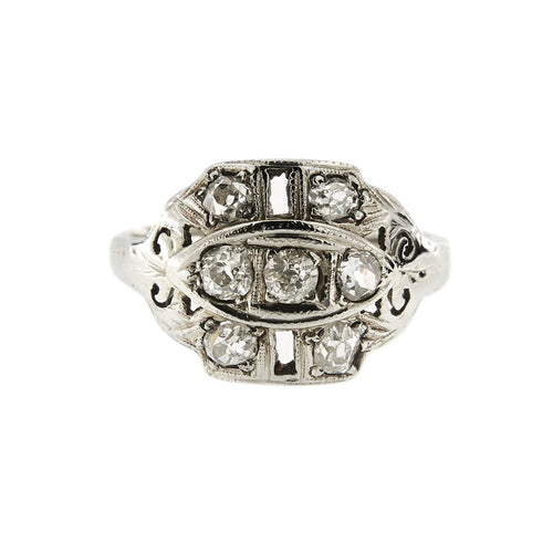 Bague 53 Bague Art Déco Diamants 58 Facettes 32201