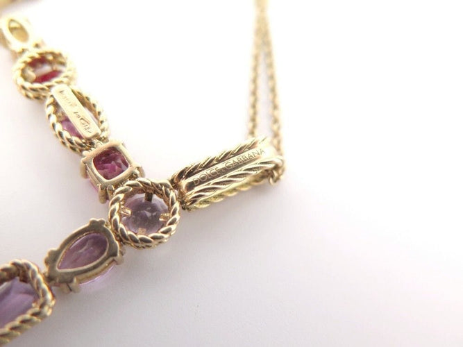 Collier collier pendentif DOLCE & GABBANA breloque f rainbow t50 or jaune 58 Facettes 250337